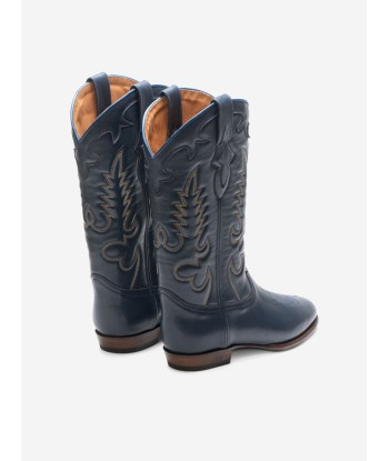 MIDNIGHT LEATHER NAVY BOOTS En savoir plus