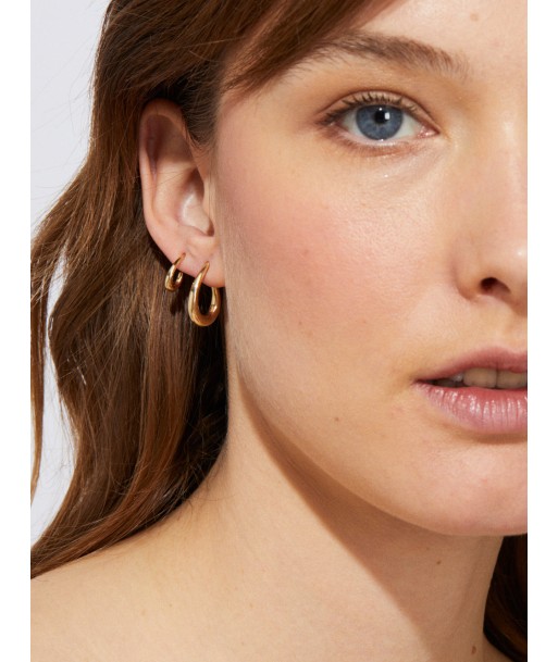 OPEN OVAL EARRING, MEDIUM SIZE l'évolution des habitudes 