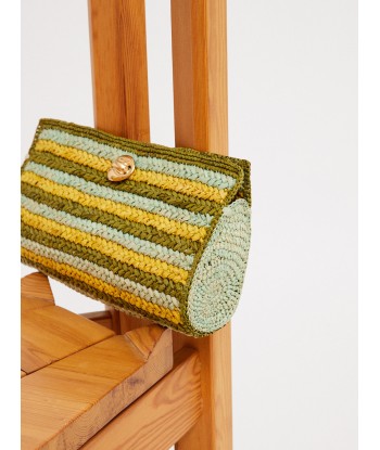 UPTOWN CLUTCH BAG RAFFIA PRAIRIE Livraison rapide