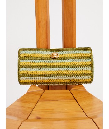 UPTOWN CLUTCH BAG RAFFIA PRAIRIE Livraison rapide