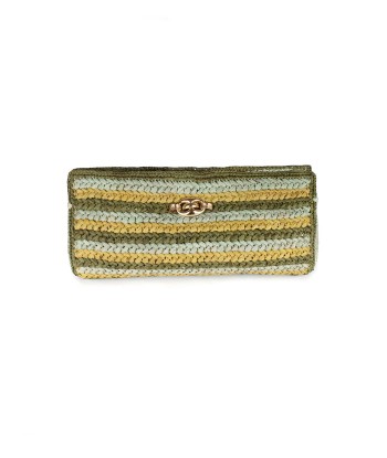 UPTOWN CLUTCH BAG RAFFIA PRAIRIE Livraison rapide