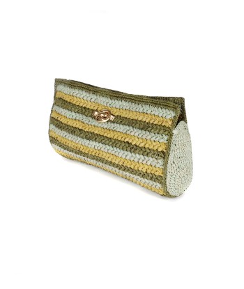 UPTOWN CLUTCH BAG RAFFIA PRAIRIE Livraison rapide