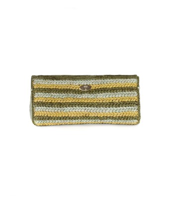 UPTOWN CLUTCH BAG RAFFIA PRAIRIE Livraison rapide