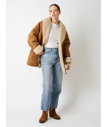 TATOOSH SHEARLING CAMEL COAT pas chere