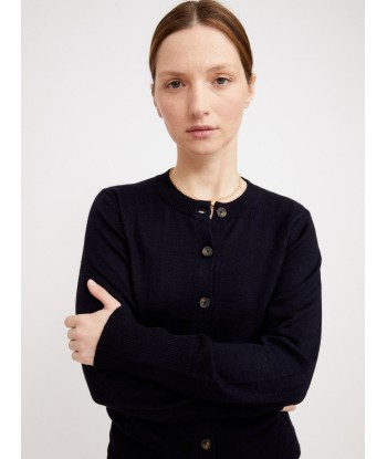 JULIETTE CARDIGAN 100% CASHMERE NERO NAVY 2 - 3 jours ouvrés.