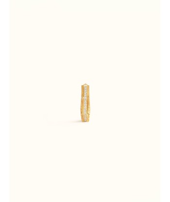 NYC SMALL YELLOW GOLD AND DIAMOND EARRING prix pour 