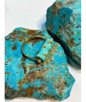 LEA TURQUOISE AND YELLOW SAPPHIRE TUBE RING de technologie