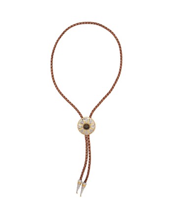 LARGE CAMEL BOLO TIE NECKLACE à prix réduit toute l'année