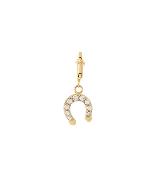 YELLOW GOLD AND DIAMOND HORSESHOE CHARM le concept de la Pate a emporter 