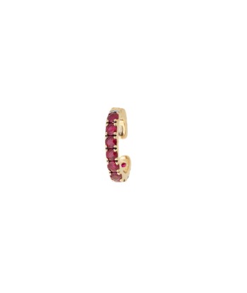 YELLOW GOLD AND RUBY CUFF EARRING paiement sécurisé