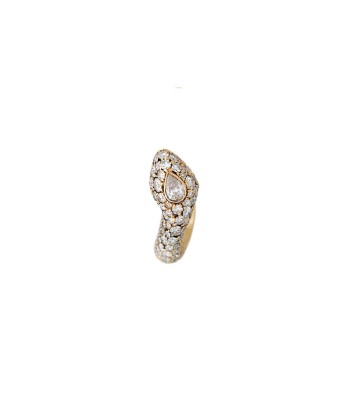 STRAIGHT BASILIK YELLOW GOLD AND MARQUISE DIAMOND EARRING En savoir plus