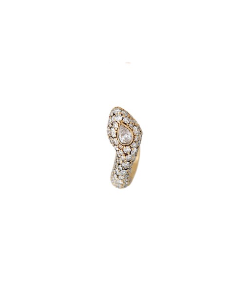 STRAIGHT BASILIK YELLOW GOLD AND MARQUISE DIAMOND EARRING En savoir plus