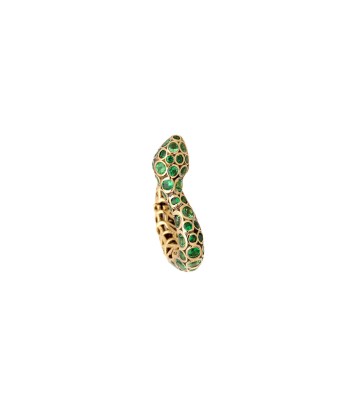 BASILIK LEFT SIDE YELLOW GOLD AND TSAVORITES EARRING des créatures d'habitude