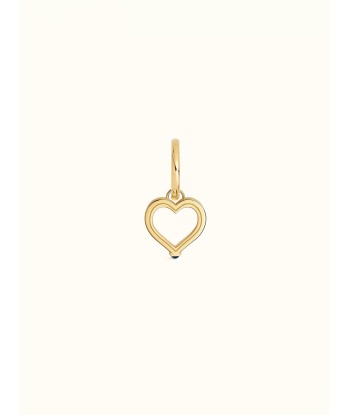 BABY CHARM HEART GOLD AND BLUE SAPPHIRE EARRING Toutes les collections ici