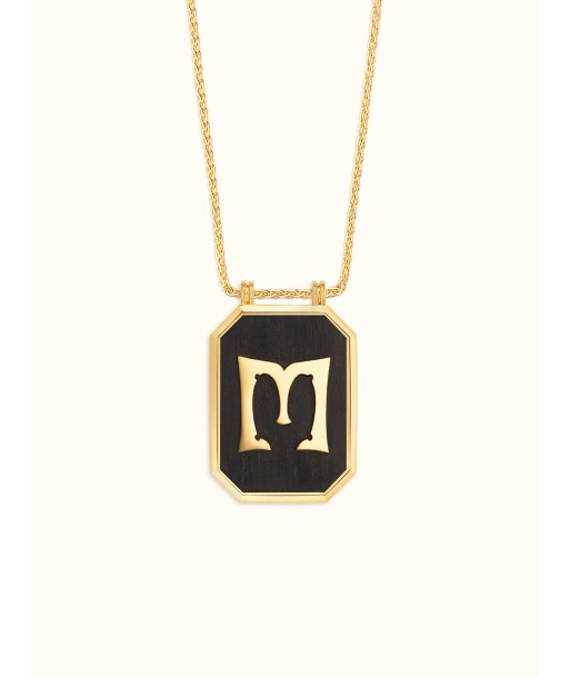 EBONY SCAPULAR LETTER M GOLD, DIAMOND AND EBONY Voir les baskets