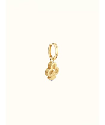 BABY CHARM CLOVER GOLD AND BLUE SAPPHIRE EARRING outlet