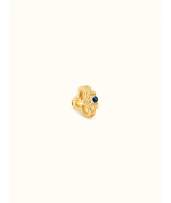 BABY CHARM CLOVER GOLD AND BLUE SAPPHIRE EARRING outlet