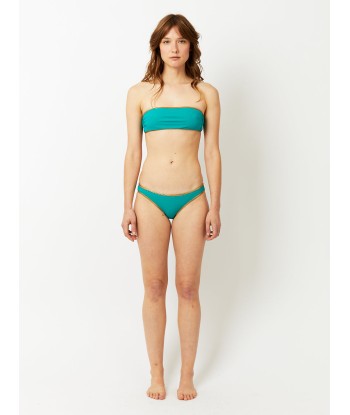 HAMPTON REVERSIBLE BANDEAU SWIMSUIT TURQUOISE & YELLOW Livraison rapide