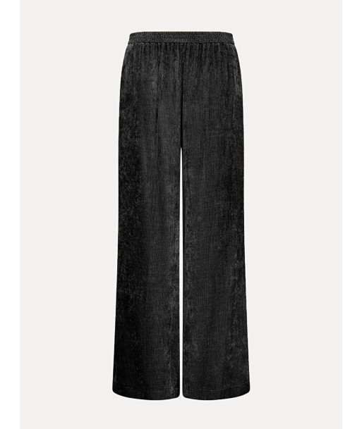 BLACK VELVET CORDUROY PANTS outlet