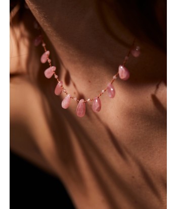 CHEREMOYA RHODOCROSITE NECKLACE des créatures d'habitude