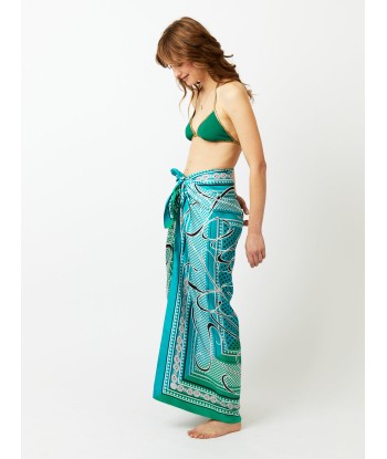 CIN SILK SKIRT TURQUOISE GREEN Economisez 