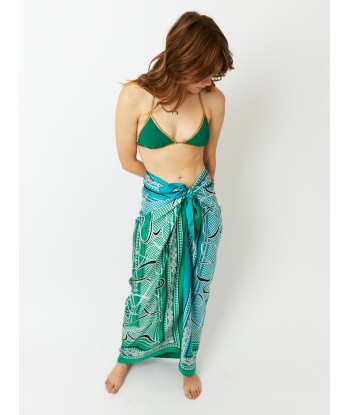 CIN SILK SKIRT TURQUOISE GREEN Economisez 