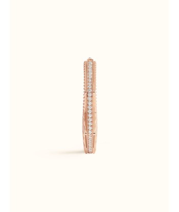 NYC LARGE MODELE PINK GOLD AND DIAMONDS EARRINGS shop