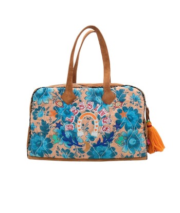 RODEO FISHING &amp BLUE FLOWERS BAG VENUS pas cher 