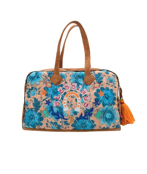 RODEO FISHING &amp BLUE FLOWERS BAG VENUS pas cher 