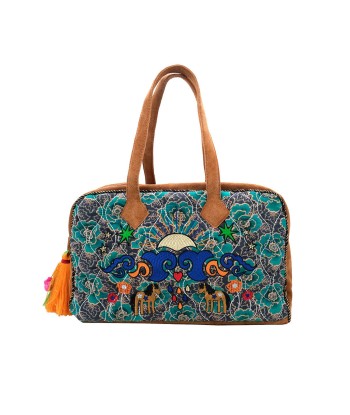 RODEO FISHING &amp BLUE FLOWERS BAG VENUS pas cher 