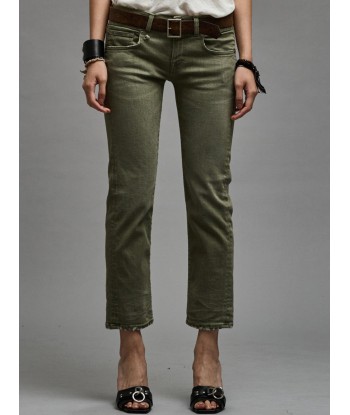 JEAN BOY STRAIGHT OLIVE GREEN STRETCH les ctes