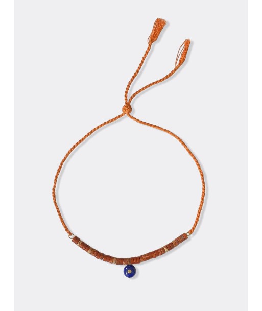 RED JASPE NECKLACE WITH LAPIS PENDANT En savoir plus