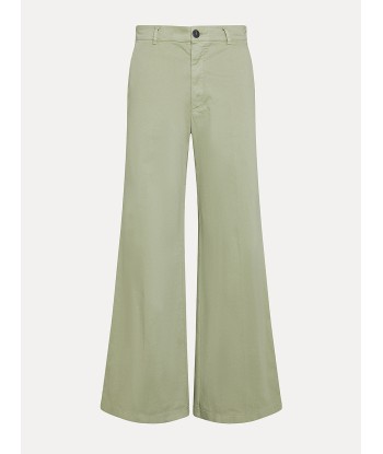 OLIVE COTTON WIDE PANTS la livraison gratuite