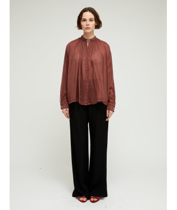 BOHEMIAN CACAO VOILE SHIRT les ligaments