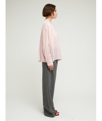 BOHEMIAN PINK VOILE SHIRT les muscles