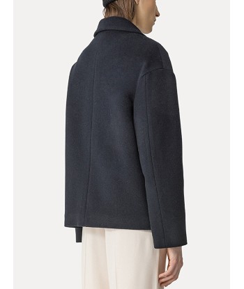 WOOL CROPPED PEACOAT rembourrage situé sous