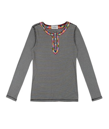 BLACK STRIPED SKIN T-SHIRT hantent personnes