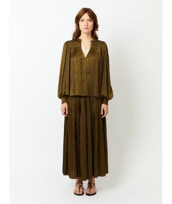 LEAH OLIVE BLOUSE l'achat 