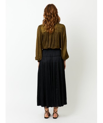 LEAH OLIVE BLOUSE l'achat 