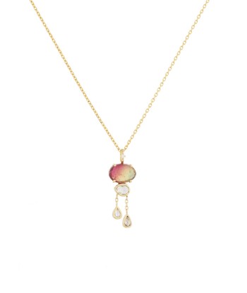 CLOUD TOURMALINE AND DIAMOND NECKLACE de l' environnement