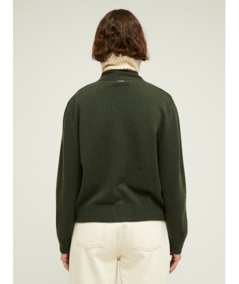 CARDIGAN LOU MILITARY GREEN est présent 