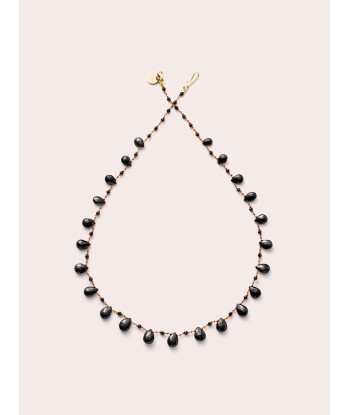 WHITNEY DROPS & BEADS BLACK SPINEL NECKLACE Venez découvrir notre 