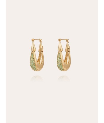 EMERALD FOAM EARRINGS Paris Déstockage Promo