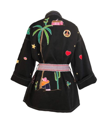 KIMONO MEXICAIN NOIR Dans la société mordern