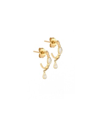 BOUCLE D'OREILLE HOOP STUDS DIAMANTS en stock