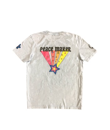 TEE SHIRT PEACE MAKER BLANC pas cher 