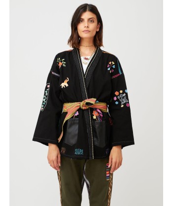 KIMONO BON VOYAGE NOIR rembourrage situé sous