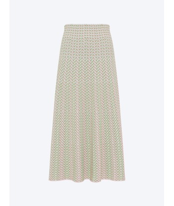 BUCKINGHAM GREEN CHEVRON SKIRT shop