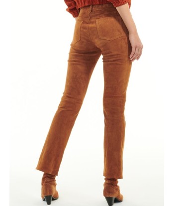 PANTALON DEAN CUIR VELOURS MARRON sélection de produits