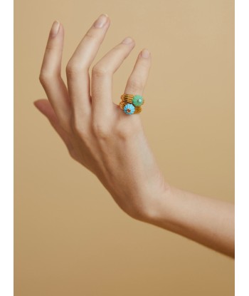 BAGUE GELATO TURQUOISE ET TOURMALINE online